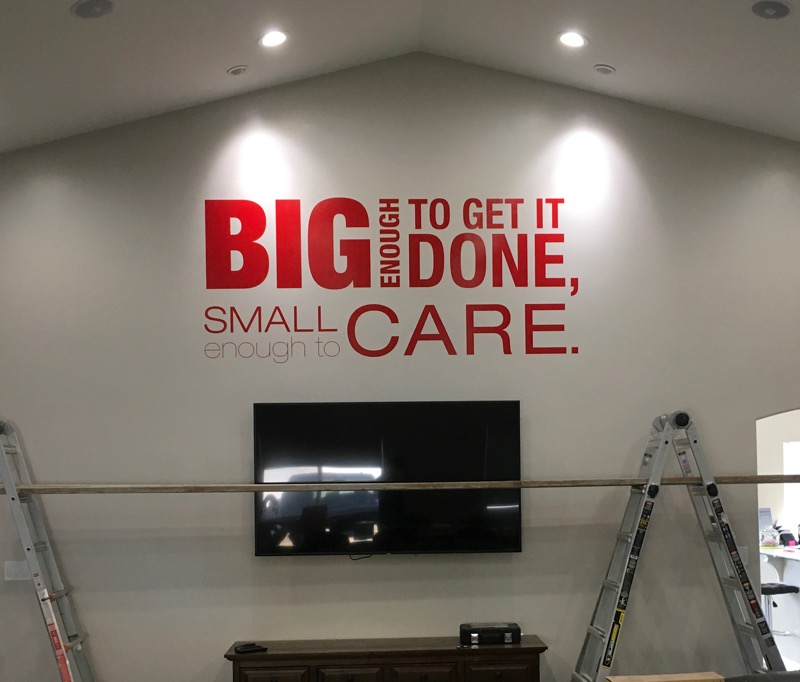 Adobe Rock &ndash; Interion cut vinyl design, production and installation