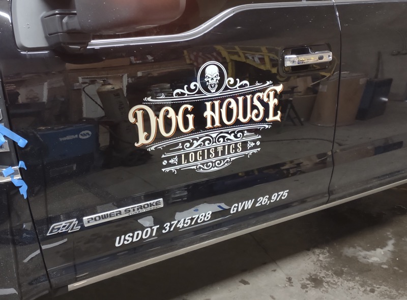 Dog House Logistics &ndash; Cut vinyl production and installation